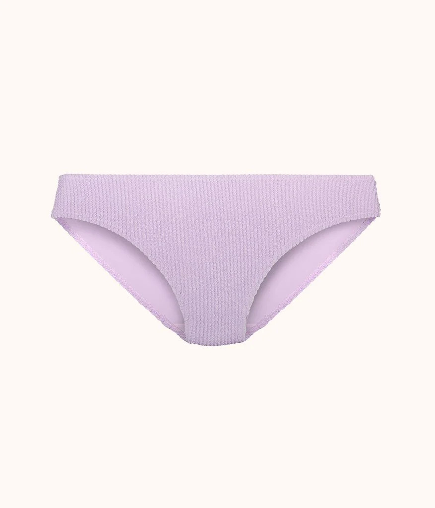 The Swim Ruched Bikini Bottom: Lilac | LIVELY