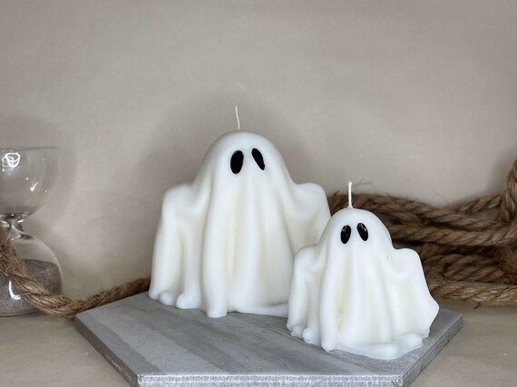 Large Ghost Candle | Decor | Gift | Halloween | Etsy (US)