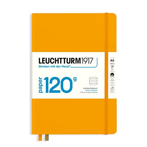 LEUCHTTURM1917 - 120G Special Edition - Medium A5 Ruled Hardcover Notebook (Rising Sun) - 203 Numbered Pages with 120gsm Paper | Amazon (US)