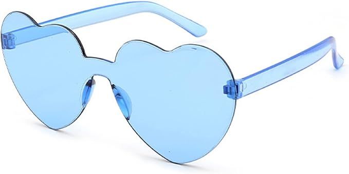 MAXJULI Heart Sunglasses for Women Baby Girl,Hot Party Neon Shades UV Protection 8069 | Amazon (US)