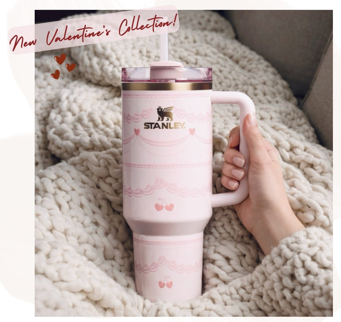 #ad The Stanley Valentine’s Collection is here and it’s cuter than a box of chocolates! 🍒💗 Soft pink and reds, sweet details, and all the coziness! Perfect to gift your sweetheart this Valentine's Day! Consider the new Pink Velvet Cake and Red Velvet Cake colors your new love language! 😍 

@Stanley 1913 #stanleypartner 

 