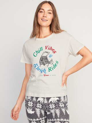 Matching Holiday Graphic Easy T-Shirt for Women | Old Navy (US)