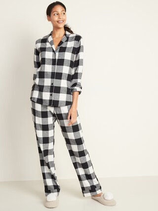 Patterned Flannel Pajama Pajama Set for Women | Old Navy (US)