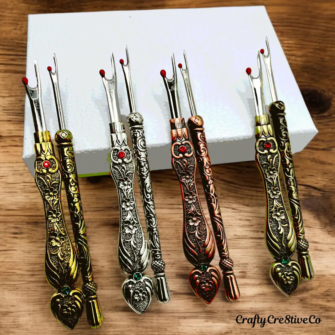 Two Elegant Metal Engraved Antique & Vintage Style Seam Rippers, Sewing Lovers Gifts, Gifts for C... | Etsy (US)