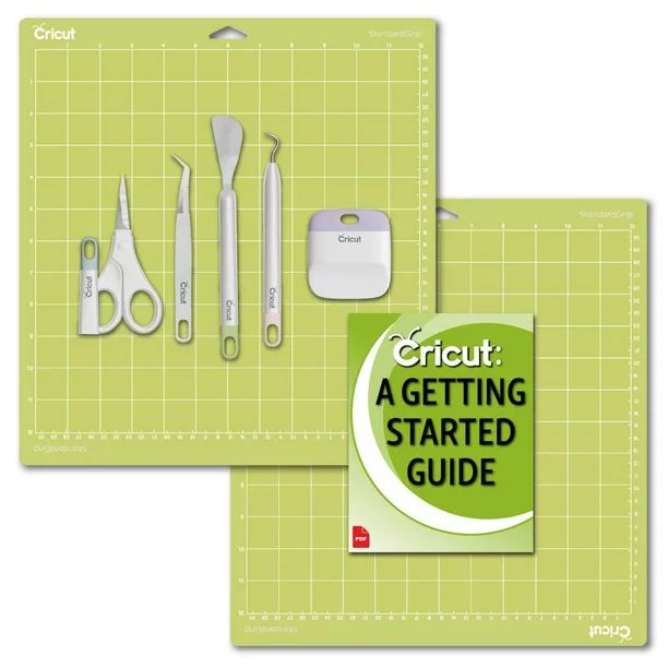 Cricut Tools Basic Set and 2 Pack Cutting Mats 12 in.x12 in. Guide Bundle - Walmart.com | Walmart (US)