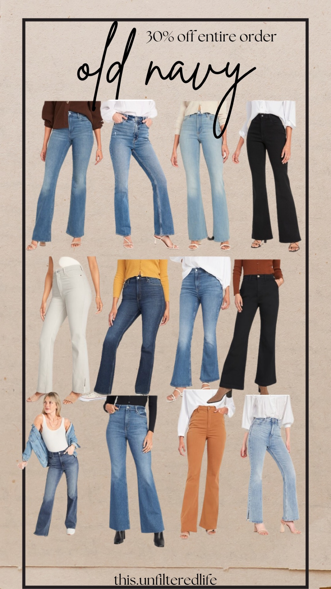 30% off entire order at old navy

Fall stackers / fall outfits / fall jackets / straight jeans / mom jeans / old navy / old navy sale / toddler outfits / toddler boy / toddler girl / affordable style / fall dresses / wedding guest dresses 



#LTKsalealert #LTKcurves #LTKSeasonal
