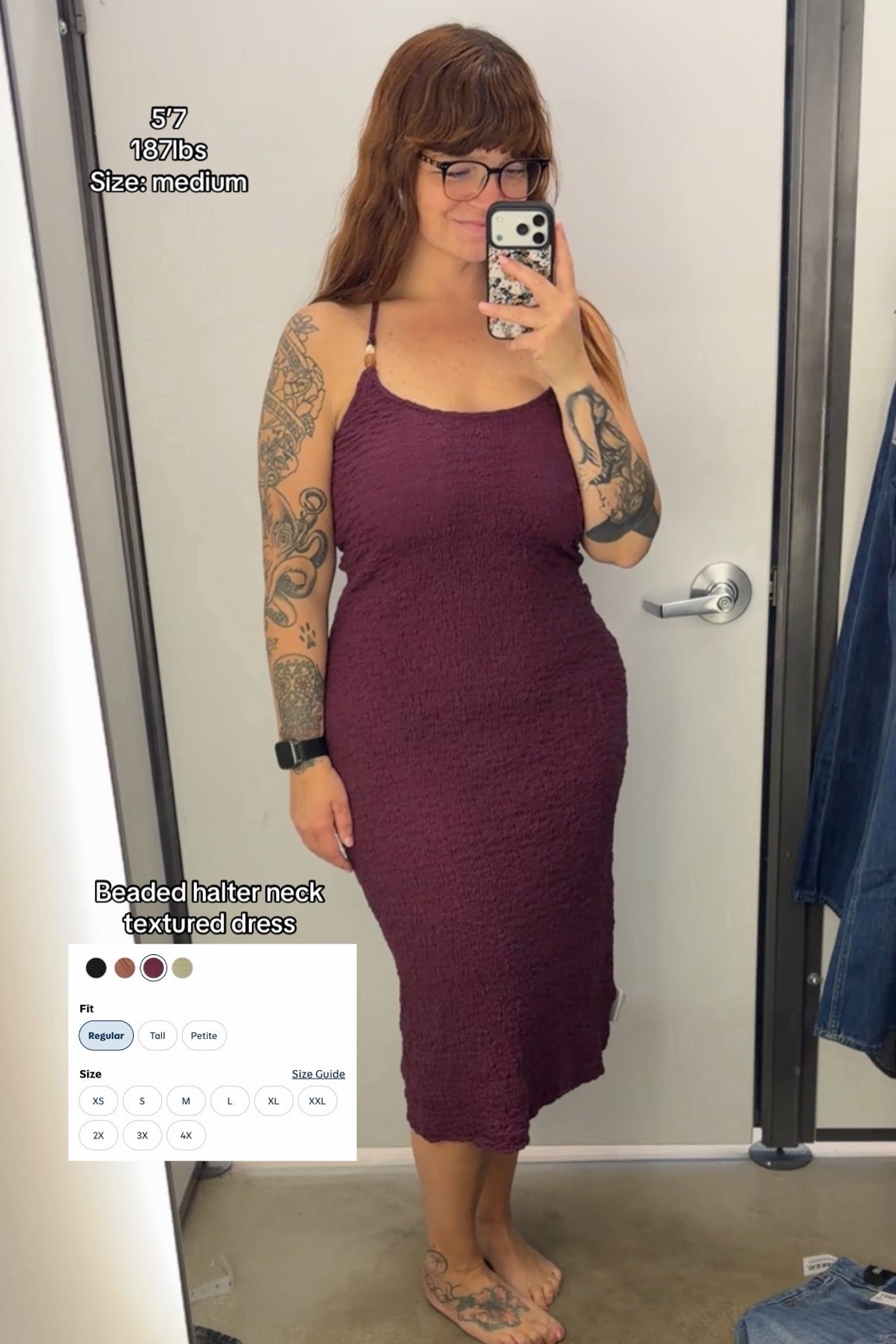 Loving this textured halter top dress. #oldnavy #dress #summerdress #midsize #summerclothes 

#LTKMidsize #LTKgrwm #LTKootd