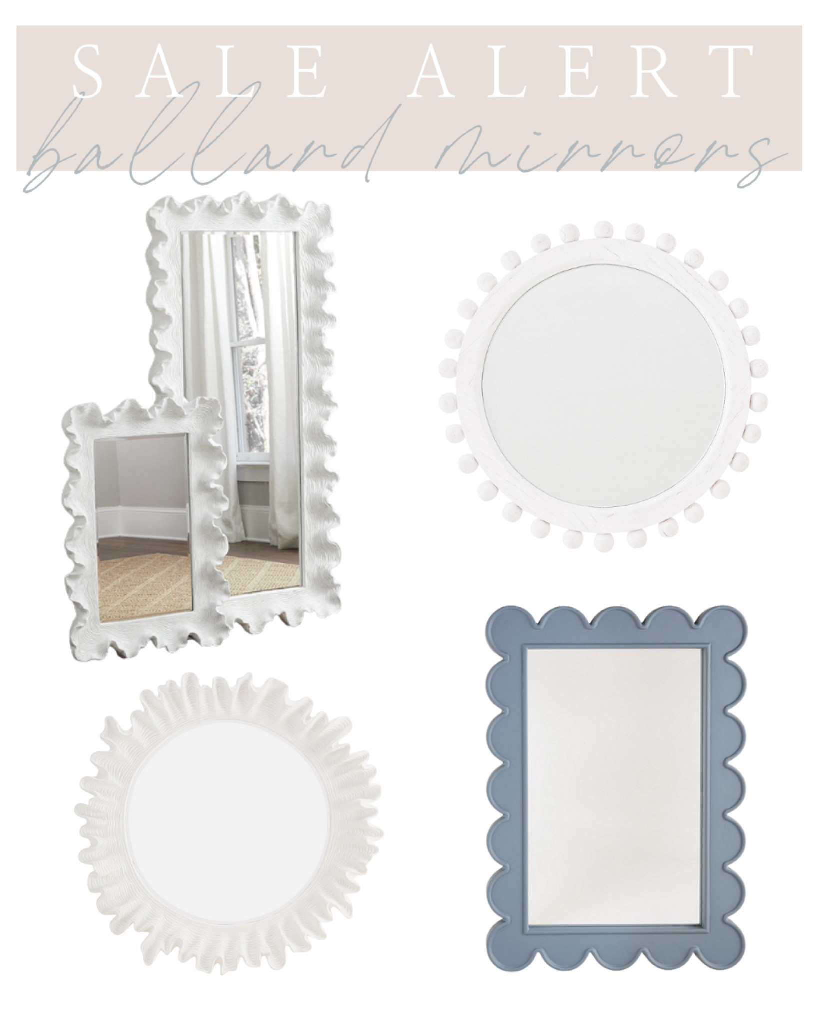 Coastal Ballard design mirrors on major sale 

#LTKhome #LTKsalealert #LTKstyletip
