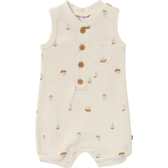 Modern Moments by Gerber Baby Boy Sleeveless Romper, Sizes 0/3 Months - 24 Months | Walmart (US)