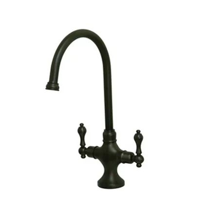 Kingston Brass Vintage Double Handle Kitchen Faucet with Brass Side Sprayer | Walmart (US)