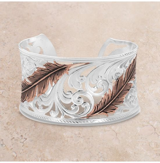 Heavenly Whispers Feather Cuff Bracelet | Rod's Western Palace/ Country Grace