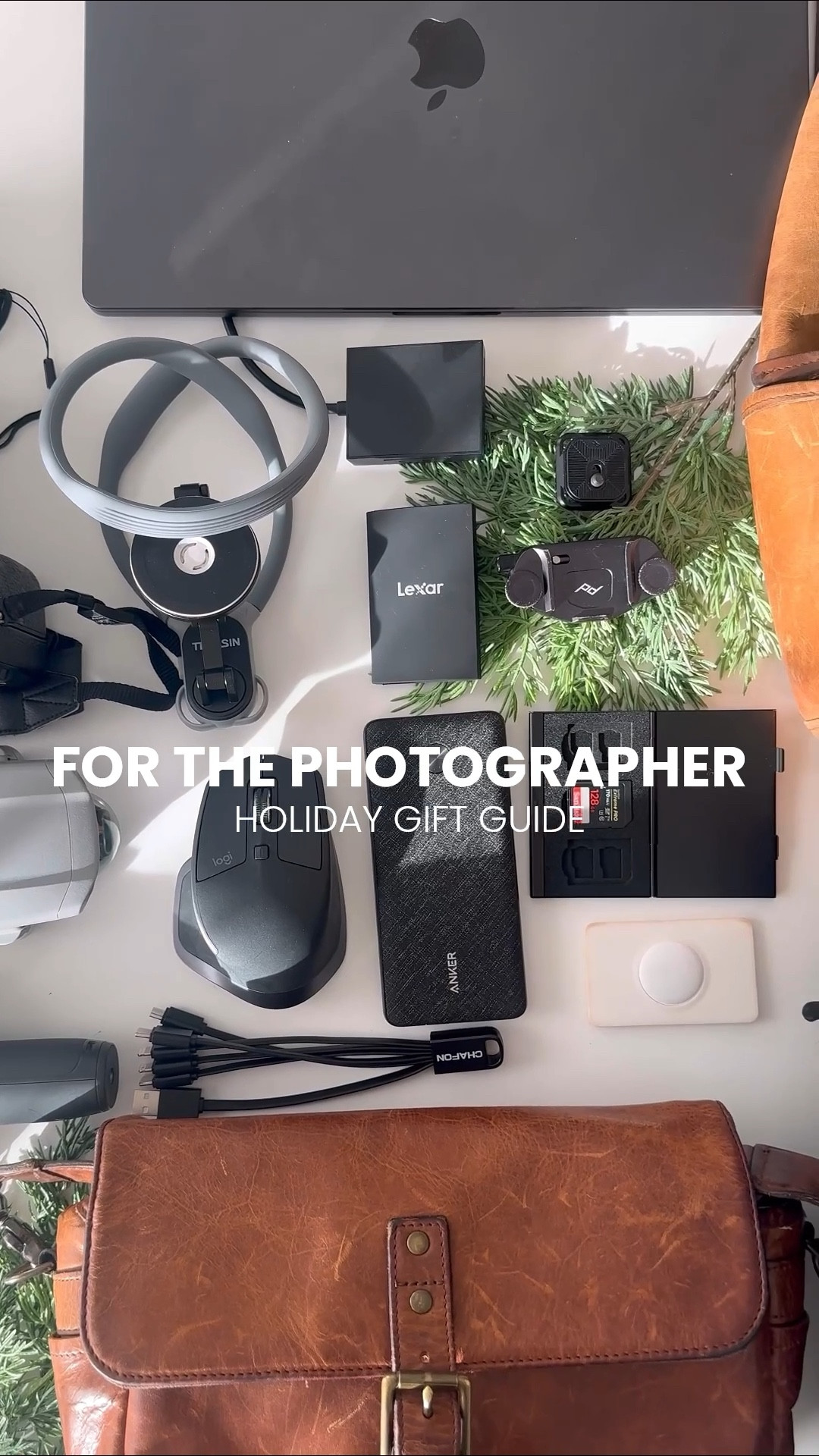 Holiday Gift Guide at all price points..for the photography lover.

Tried and loved products and brands from someone who has photographed all over the world for 10+ plus years...
Get just one or two items, or create a package for that special someone :)

- Anker Portable Power Bank
- Amazon Memory Card Reader 
- Amazon Memory Card Holder 
- DJI Osmo Mobile
- AirTag Wallet Holder
- AirTags 
- Waterproof Keychain AirTag Holder
- Portable SSD 
- Peak Design Camera Mount 
- ONA Clifton Camera Backpack
- Amazon Phone Neck Mount 
- Amazon Digital Frame 
- Wandrd PRVKE Camera Bag
- Sony A7RIII Mirrorless Camera Body
- Sony FE 3.5-6.3/24-240 Camera Lens 
- Zeiss Lens 16-35mm Lens
- DSLR Camera Photography Cheat Cards 
- Logitech MX Master Wireless Mouse 
- Manfrotto Tripod

#camera #backpack  #travel #giftguide #holiday #bag #blackleatherbag #leather #blackfriday #cyberweek
#LTKCyberweek #christmas #newyears #vacation #holidaytravel #airplane #cybermonday #gift #giftidea #christmaspresent #apple #DJI #sony #DSLR 

#LTKCyberWeek #LTKGiftGuide #LTKTravel
