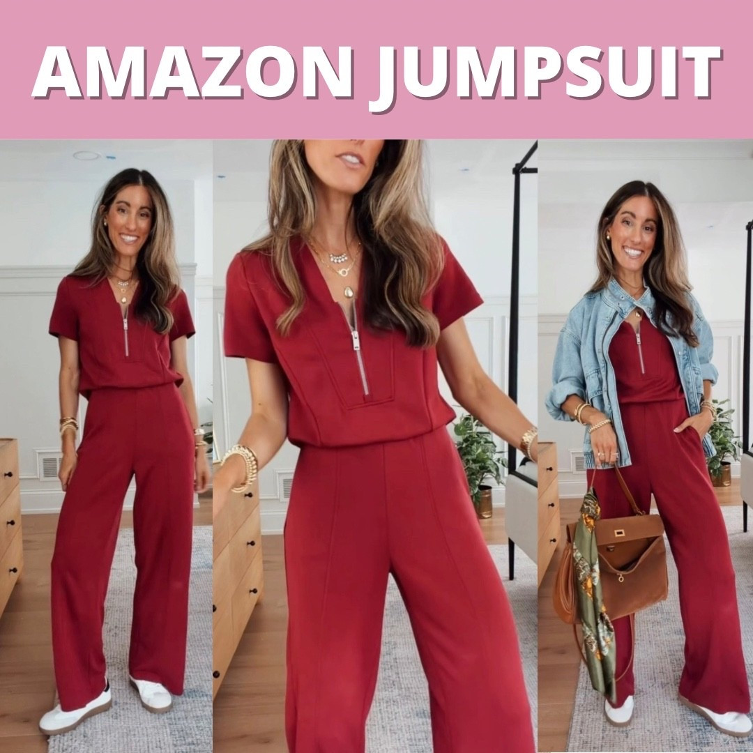 Scroll to shop. Amazon wrinkle free jumpsuit - wearing my true to size. Follow for more.

#LTKootd #LTKTravel #LTKmomlife