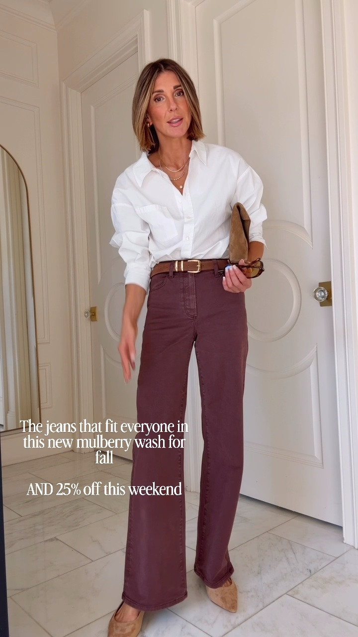 The jeans that fit everyone are now available in this new mulberry wash for fall!

#LTKootd #LTKSeasonal #LTKSaleAlert