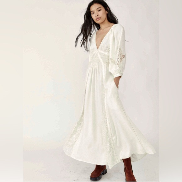 Free people south west lace maxi dress | Poshmark