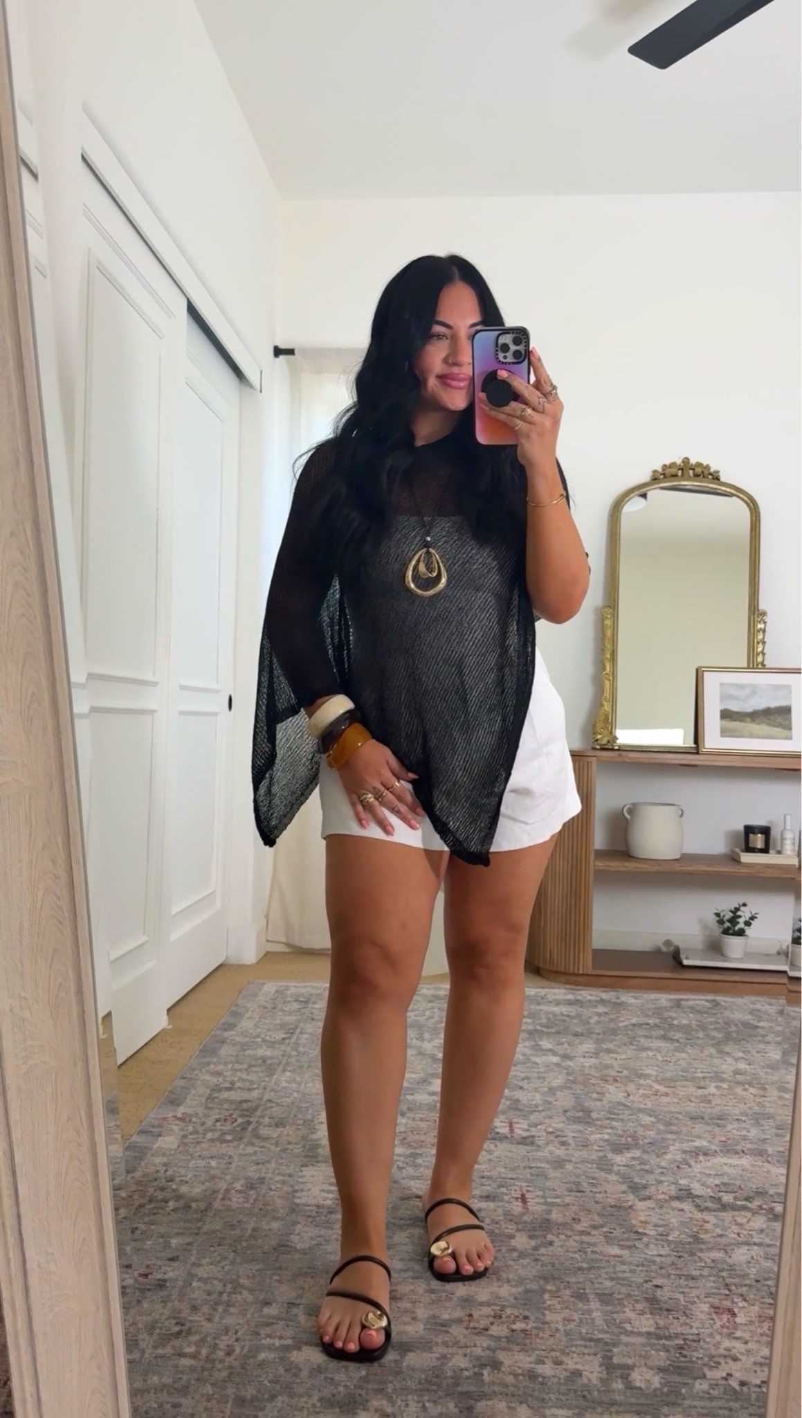 size 32 shorts
size medium tank
one size poncho!

#LTKootd #LTKgrwm #LTKMidsize