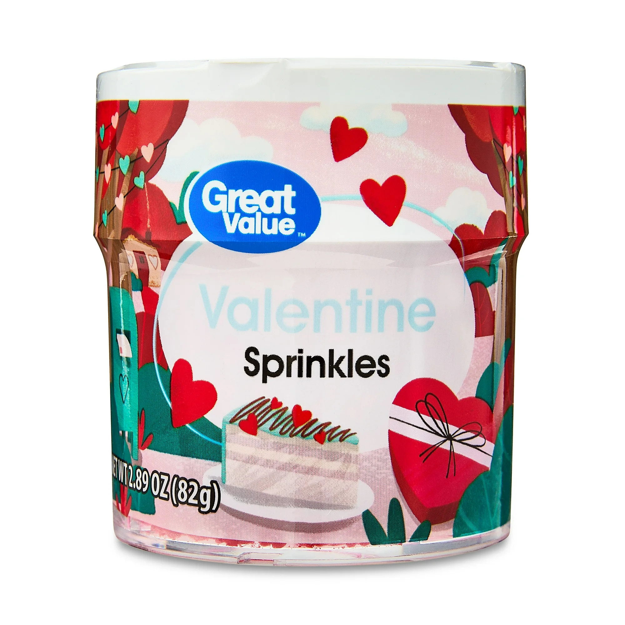 Great Value 4-Cell Valentine's Day Sprinkle Mix, 2.89 oz | Walmart (US)