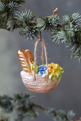 Picnic Basket Glass Ornament | Anthropologie (US)