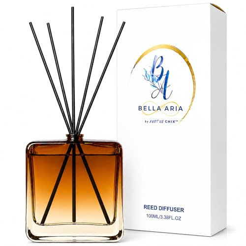 Reed Diffuser Set for Home Fragrance – 100ml Aromatherapy Diffuser with Reed Sticks, Long Lasting Flameless Fragrance for Bedroom, Bathroom & Living Room, Decorative Glass Bottle Home Gift | Amazon (US)