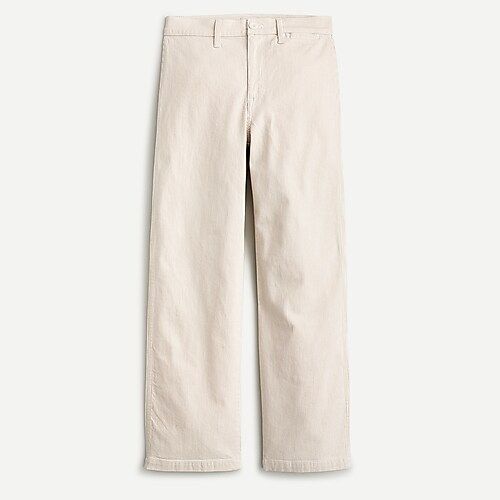 Petite Slim wide-leg jean in khaki stripe | J.Crew US