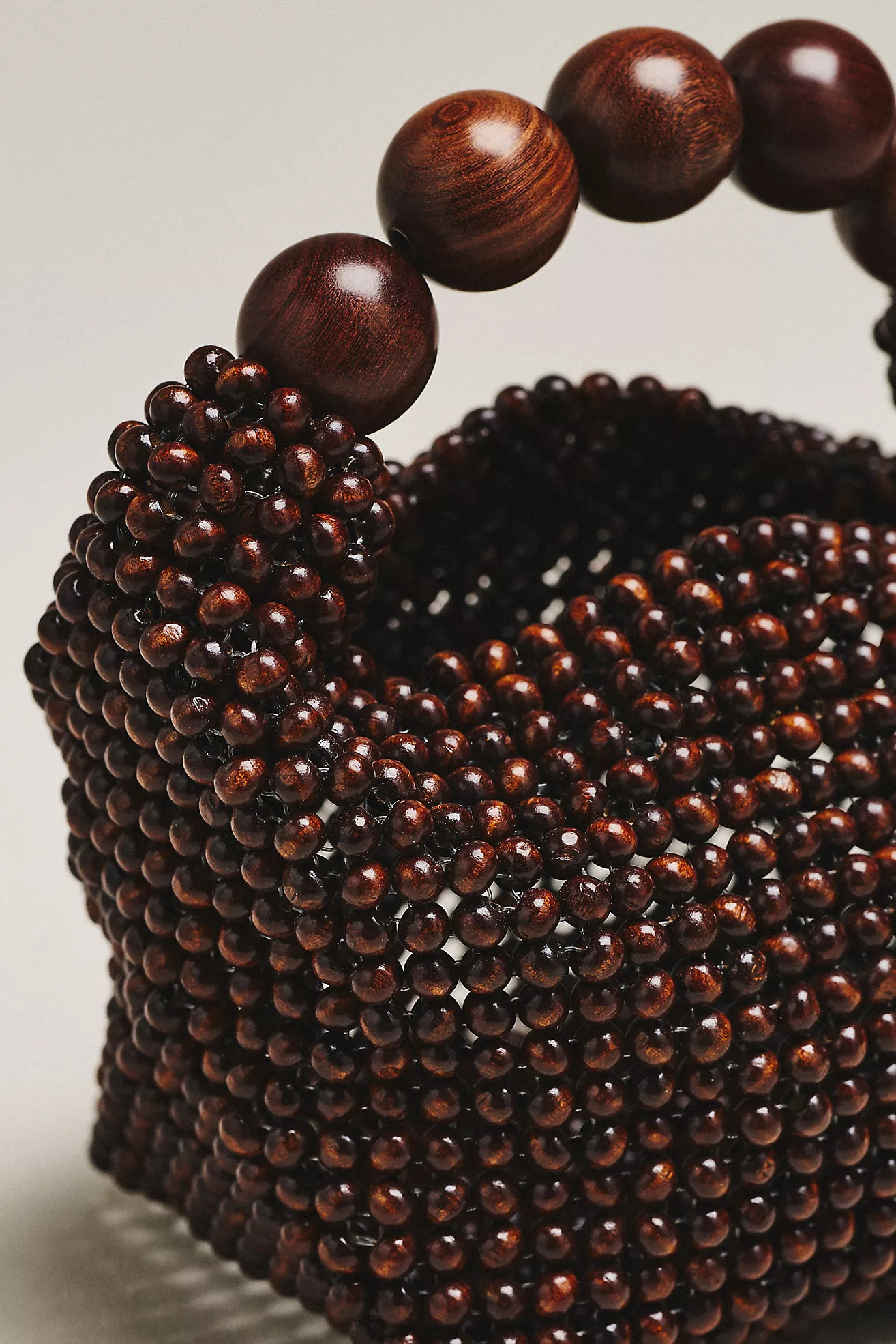 Dolce Vita Clover Wood Beaded Satchel | Anthropologie (US)