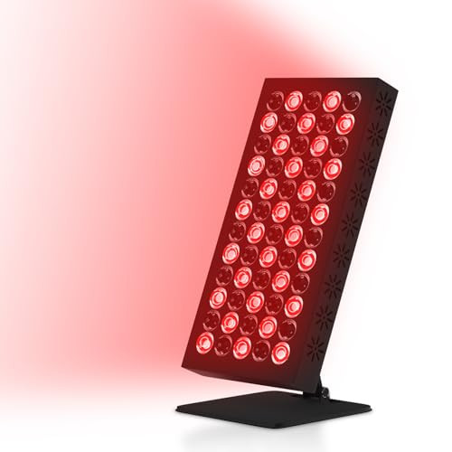 Devowellte Red Light Therapy Device for Face and Body, 60 LEDs Red Light Therapy Panel, 660nm & 850nm Near Infrared at Home and Office | Amazon (US)