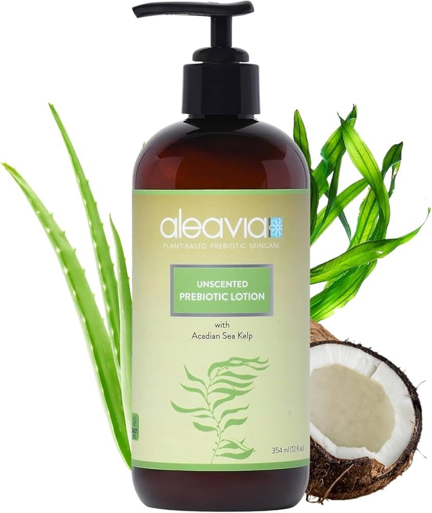 Aleavia Unscented Prebiotic Body Lotion – Fragrance-Free, All-Natural Moisturizing Body Lotion ... | Amazon (US)