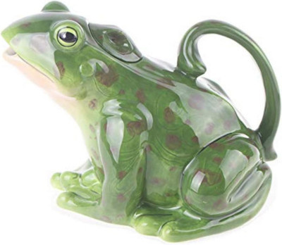 Green Frog Teapot Decorative Home Decor Gift High Quality Blue Sky Ceramics 8" | eBay US