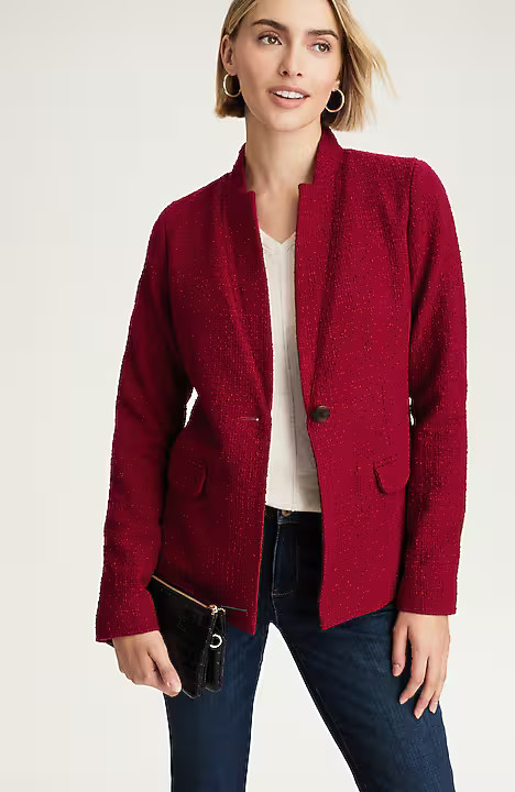 Textured-Tweed Blazer | J. Jill