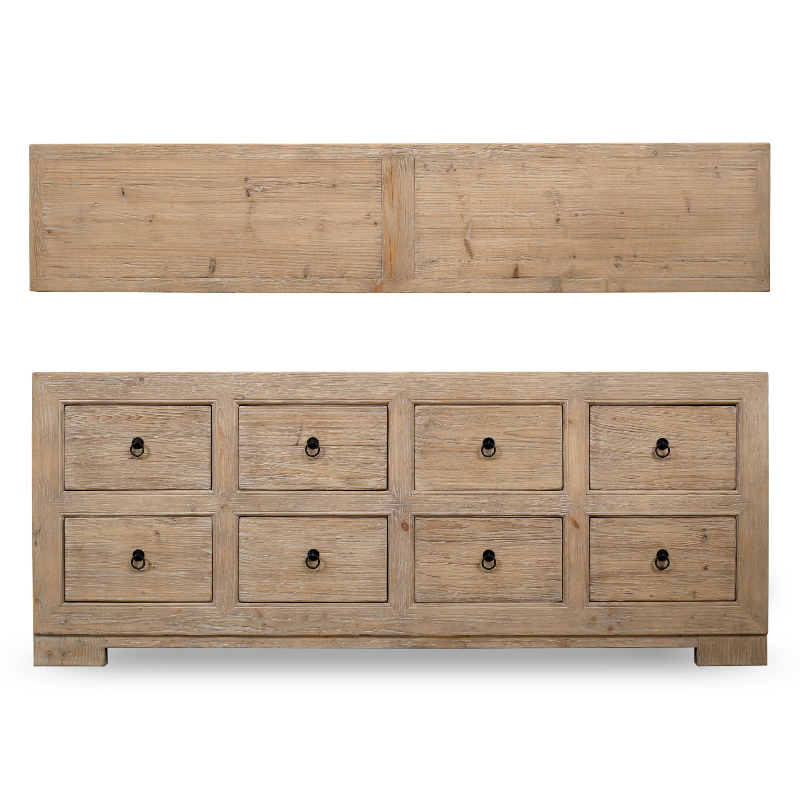 Artissance Capri Chest of Drawers Weathered Natural Pine 88x18x35H | Amazon (US)