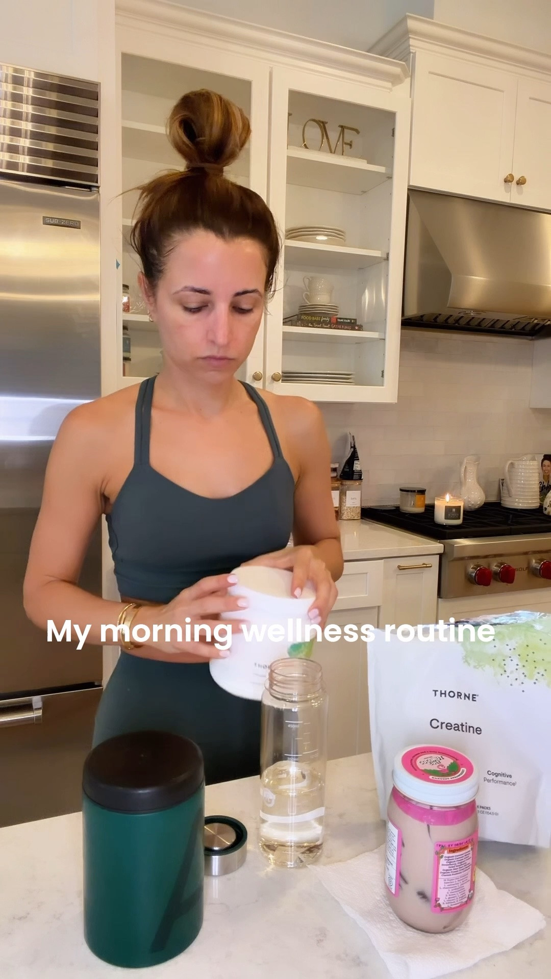 My morning wellness routine! 1 scoop AG1 with 8 oz water and I treat this as my multivitamin. I also add in 1 scoop creatine (for cellular energy and bone health), 5 vitamin D drops, and 1 tsp camu powder (filled with Vit C and antioxidants). I take a pinch of mineral salt to help with hydration, energy levels, and trace elements like magnesium and potassium. I take 2 Brazil nuts for heart health and to support thyroid function. I take one huge scoop of coconut cult to help with digestion and
Improved gut health.
*You have to order coconut cult directly through them! I’ve also seen it at Whole Foods!

#LTKmorningroutine #LTKselfcare #LTKdayinmylife