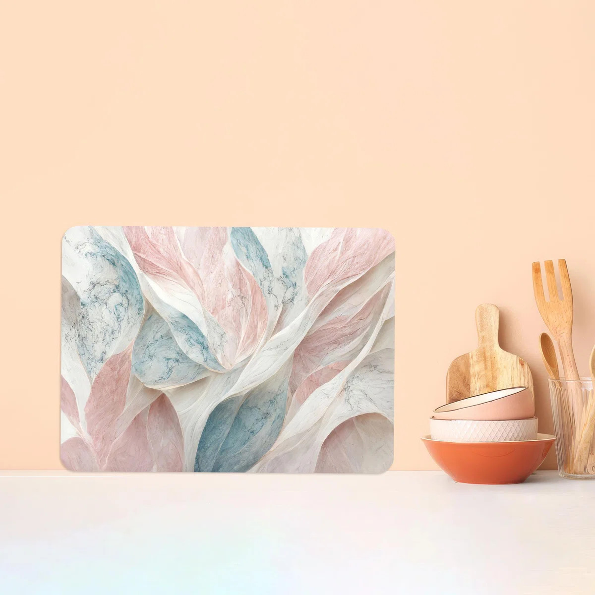 Stylish Marble Pattern Glass Cutting Board with a Modern Design Ideal for Enhancing Kitchen D\u00... | Wayfair North America