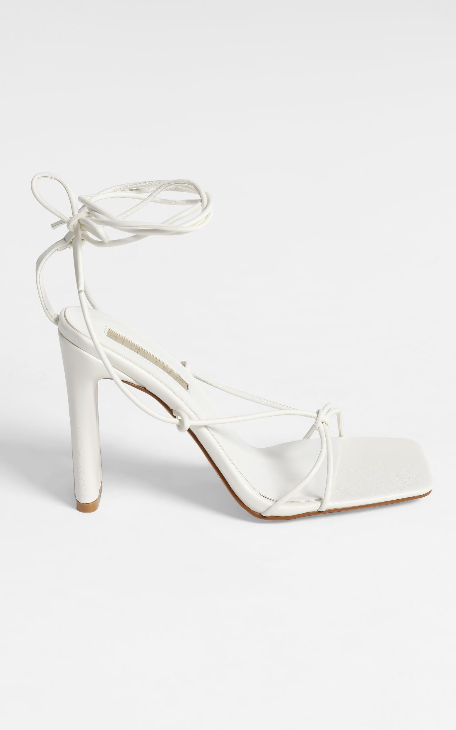 Billini - Clarissa Block Heels in White | Showpo - deactived