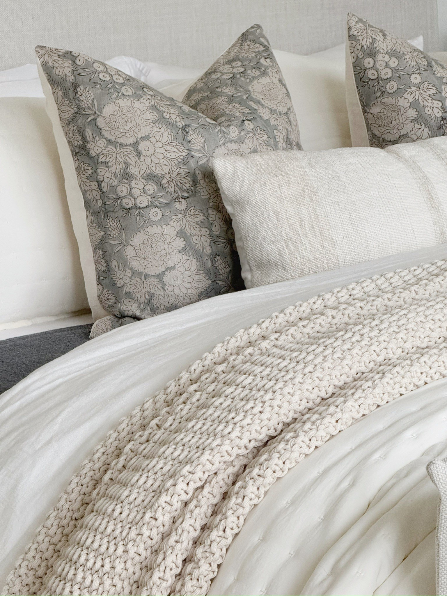 Textured, neutral, and layered to perfection. This cozy bedding combo is proof that subtle details make the biggest impact!
Everything is linked—yes, even the dreamy knit throw!

#LTKStyleTip #LTKSeasonal #LTKHome
