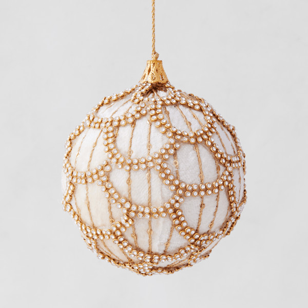 Velvet Jeweled Ornament | Z Gallerie
