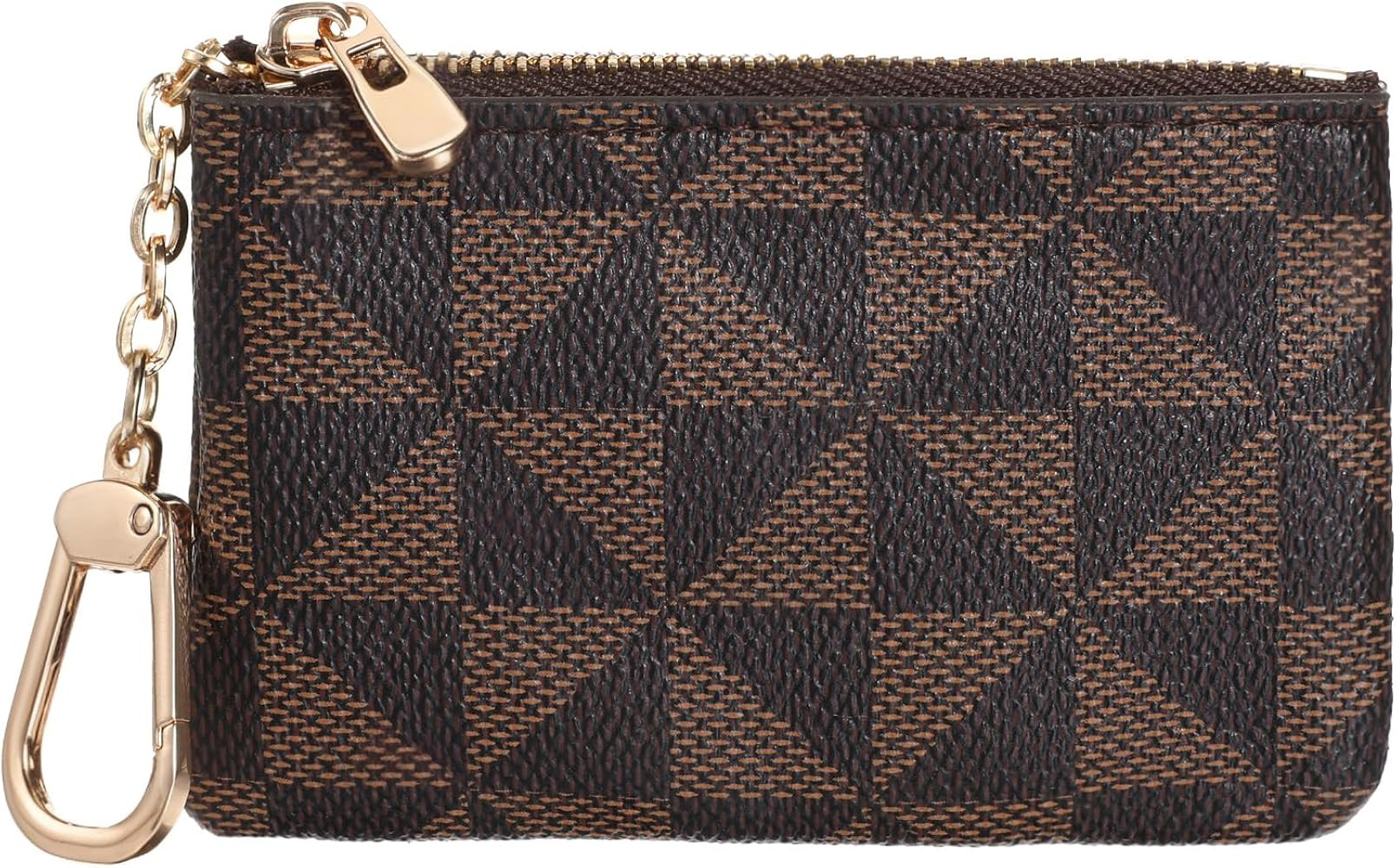 Leather Coin Purse with Key Chain Small Zipper Change Purse Pouch Mini Card Holder Wallet Clutch ... | Amazon (US)
