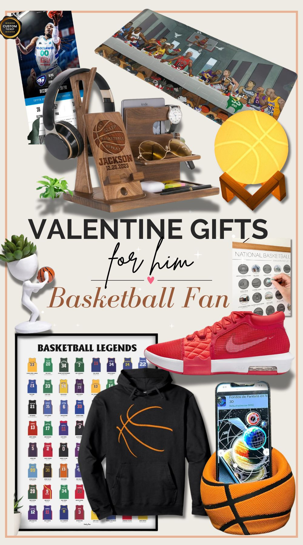 🏀 Love & Hoops! This Valentine’s Day, score major points with the basketball fan in your life! 🏀 From stylish NBA merch to must-have game-day snacks, this gift guide is the ultimate slam dunk for your MVP. 💕 Whether it’s courtside vibes or couch-viewing comfort, I’ve got the perfect picks to make his heart (and his favorite team) soar! 🏆💌 Tap to shop and show your guy he's a total baller in your eyes. 💖 #ValentinesDayGifts #BasketballFanLove #LTKmens #LTKValentine #GiftGoals #NothingButNet #giftforhim 

 #LTKGiftGuide #LTKWatchNow #LTKMens