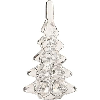 Creative Co-Op Mini Glass Christmas Tree Decor, Clear | Amazon (US)