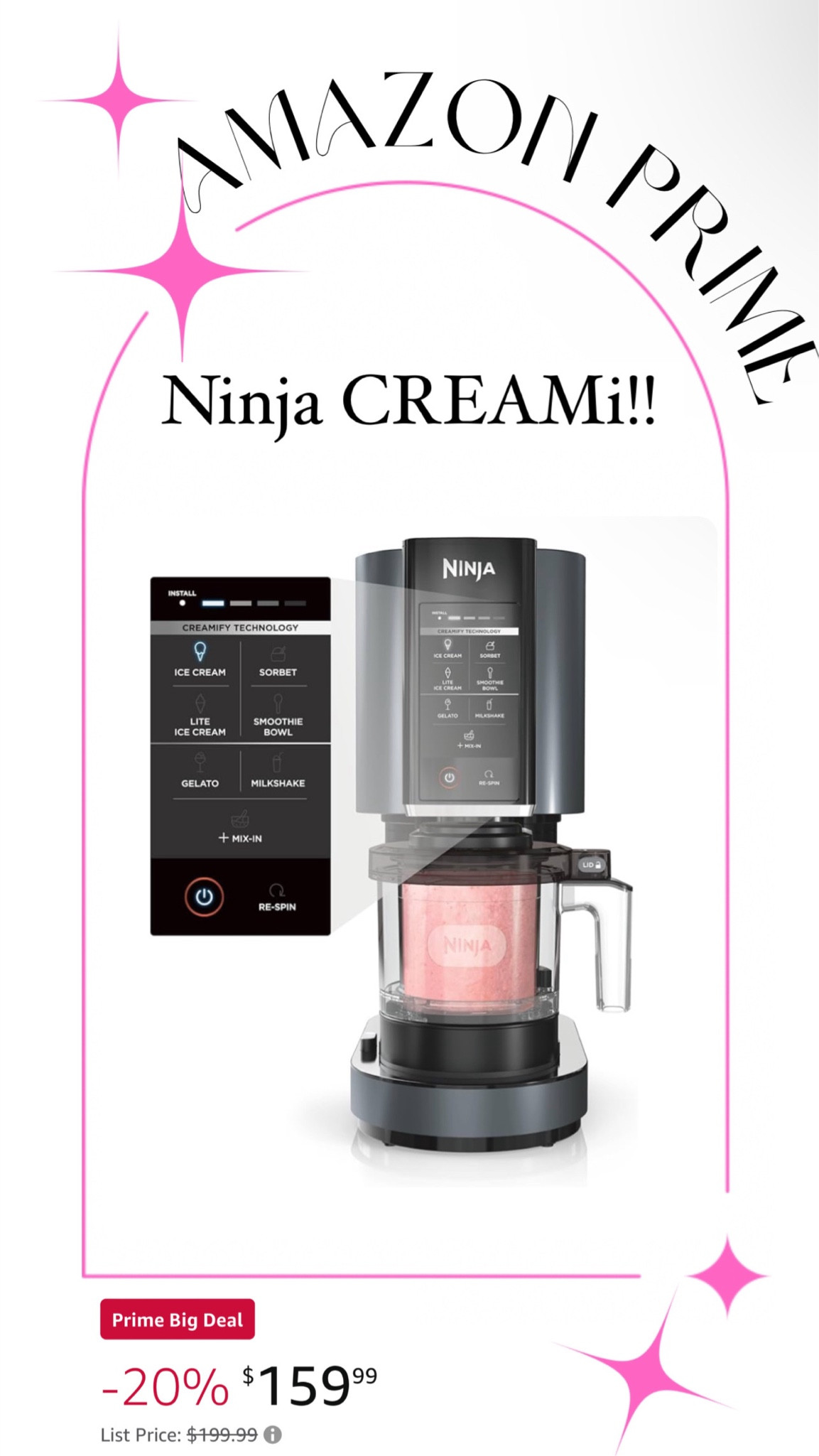 Amazon Prime Day ✨Ninja CREAMi✨
Christmas gift idea!

#LTKxPrimeDay #LTKHome #LTKFitness