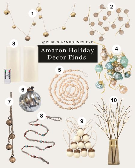 Amazon Holiday decor finds ✨ #amazonfinds #founditonamazon #holidaydecor #christmasdecor #garlands 

#LTKhome #LTKSeasonal #LTKHoliday
