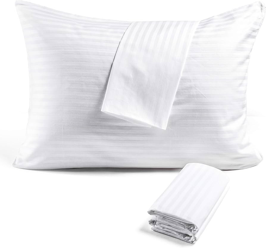 FAUNNA Zippered Pillow Protectors Cover Case (Standard, 20x26) (4-Pack) - Soft Comfortable Sateen... | Amazon (US)
