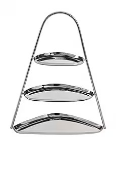 The Favorites Epicurean 3-tier Hors D'euvre And Petits in Polished Nickel from Revolve.com | Revolve Clothing (Global)