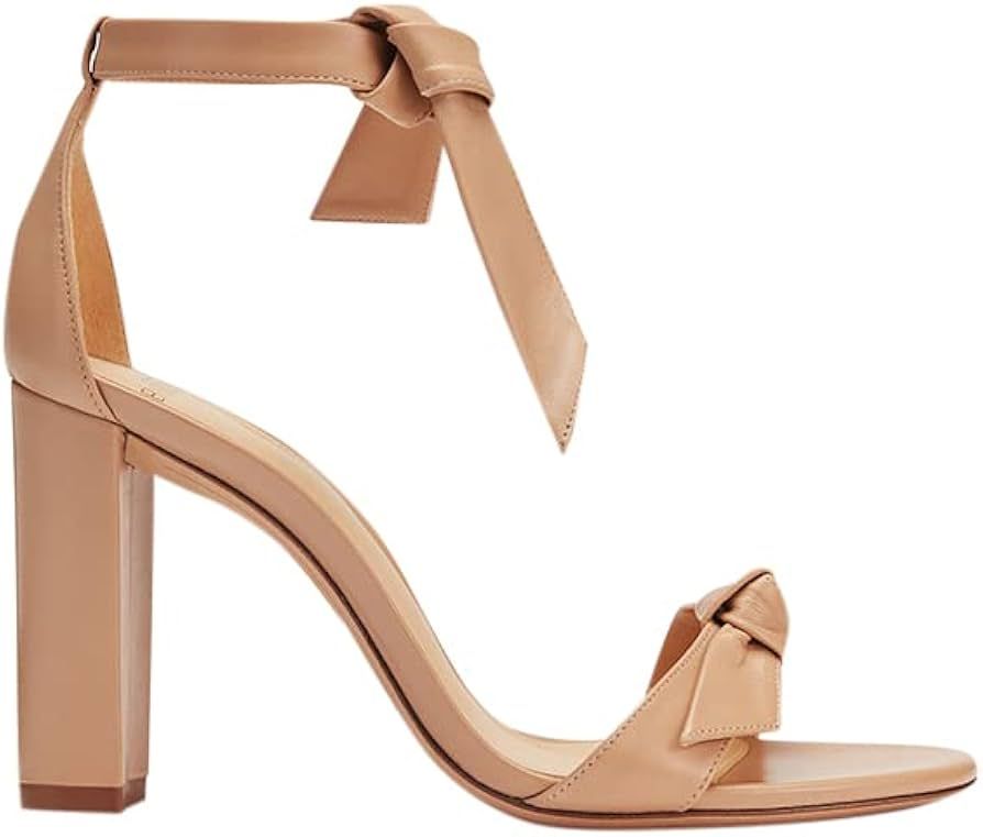 Amazon.com: Alexandre Birman, Clarita Block 90 Sandal, 7, Nude : Luxury Stores | Amazon (US)