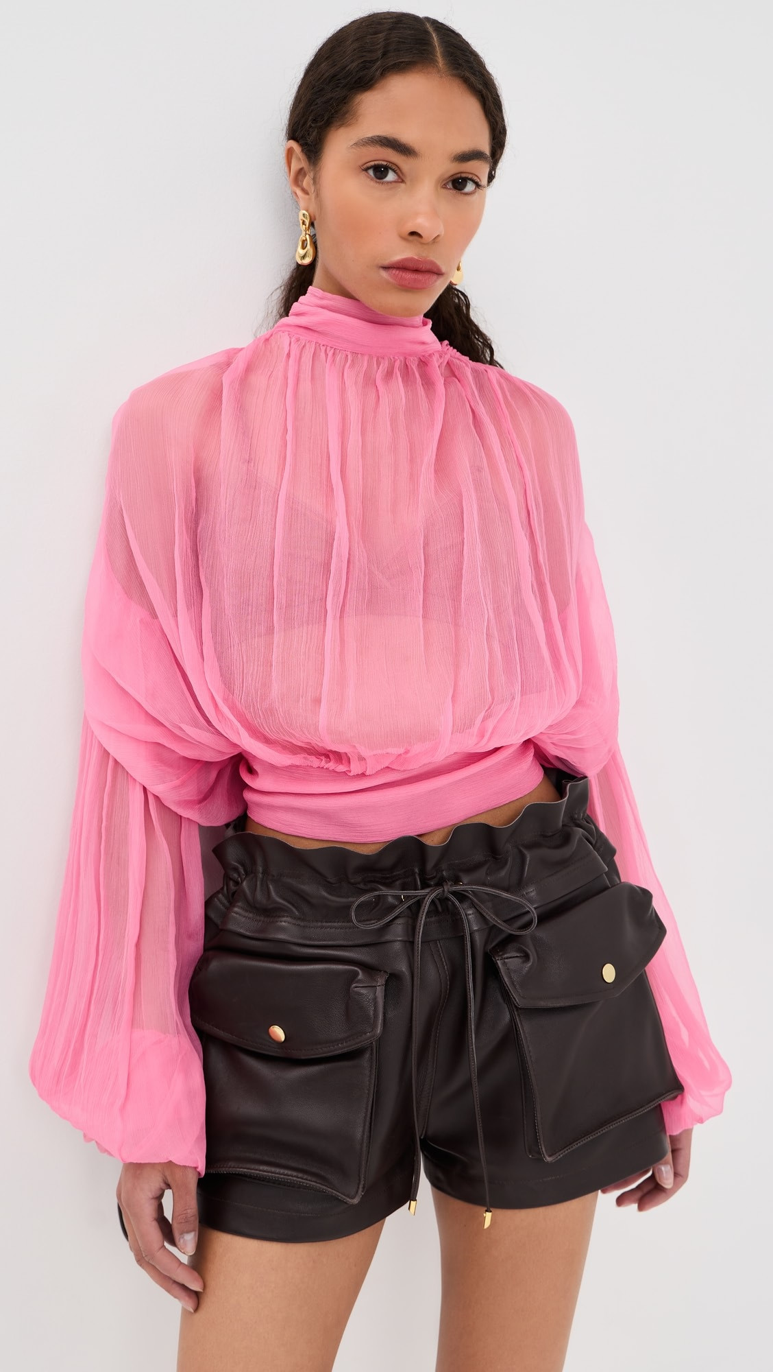 Long Sleeve Top with Scarf Detail | Shopbop