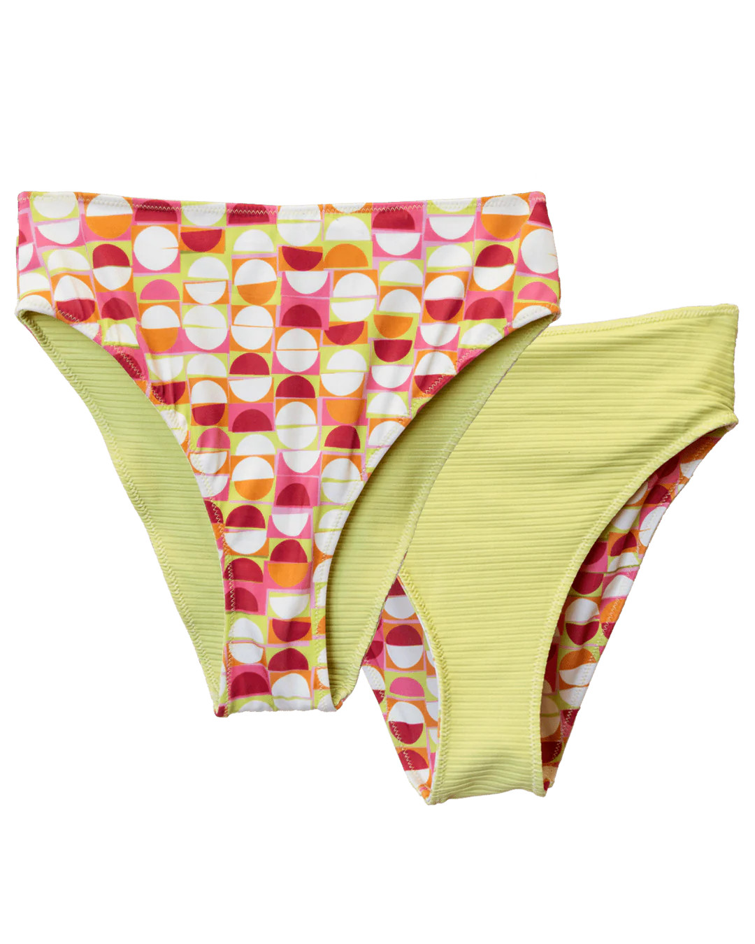 Citrus Reversible High Leg Bottom | Nani Swimwear