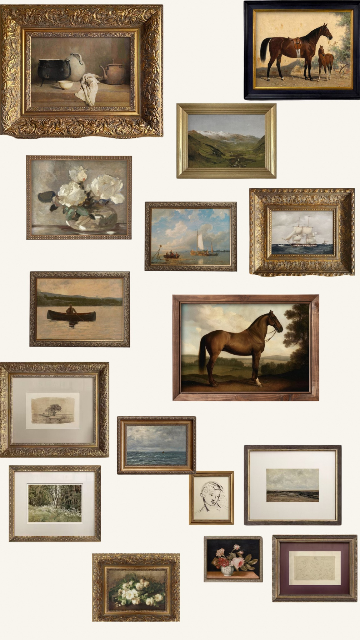 A curated gallery wall art collection 

#LTKfindsunder50 #LTKhome #LTKsalealert