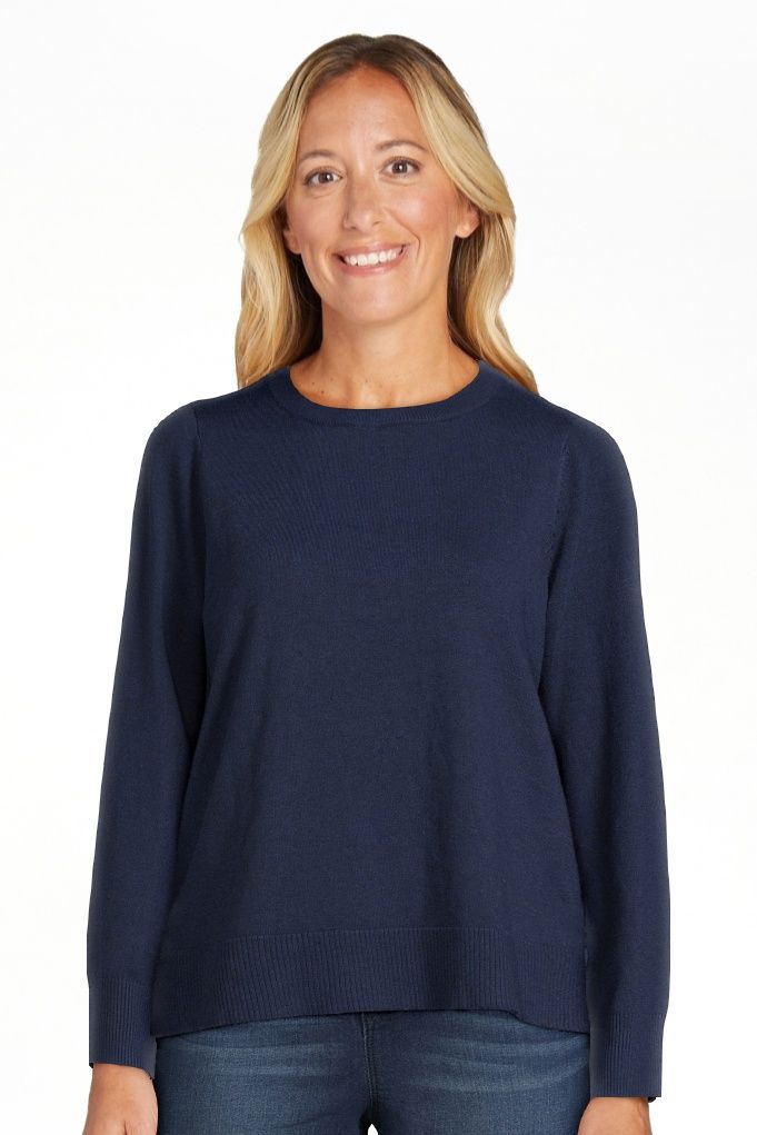 Time and Tru Women's Long Sleeve Pullover Crew Neck Sweater, Lightweight, Sizes XS-XXXL - Walmart... | Walmart (US)
