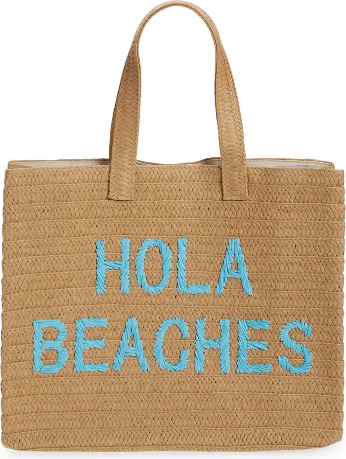 btb Los Angeles Hola Beaches Straw Tote | Nordstrom | Nordstrom