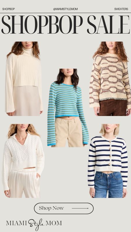 Shopbop sale! Sweaters!🤍 

Shopbop sale. Favorite sweaters. Spring sweaters. White sweater. Cream sweater. Striped sweater.

#LTKsalealert #LTKstyletip #LTKSpringSale