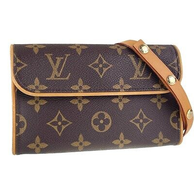 Louis Vuitton Monogram Pochette Florentine Leather Suede Brown Waist bag 2837  | eBay | eBay US